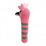 Knit Hand Rattle | Pink Galah